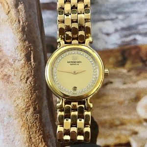Raymond Weil Diamond Chorus 18K Gold Plated Watch
